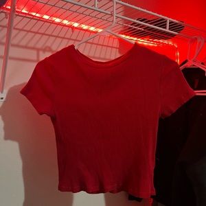 I am selling a H&M Cropped Red T-Shirt
